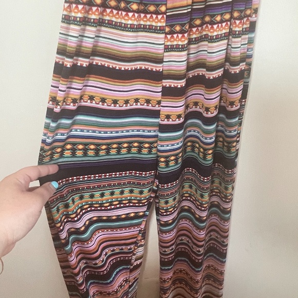 Espresso Tribal print jumpsuit - Picture 3 of 6